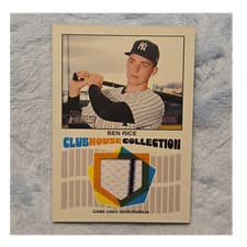 Ben Rice 2026 Topps Heritage Clubhouse Collection Relics card