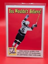 Chris Kontos 2024-25 Parkhurst Champions You Wouldn't Believe card