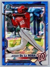 Jeremy De La Rosa 2021 Bowman Draft Sapphire card