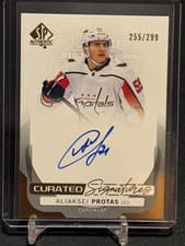 2024-25 SP Authentic Curated Signatures Aliaksei Protas #SPC-AP card
