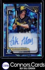 2024 Bowman Sapphire Edition Autographs Luke Adams #BSPA-LA