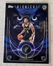 2025-26 Topps Midnight Night Owls Dylan Harper #NO-17 card