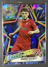 Harvey Elliott 2021 Topps Chrome Sapphire UEFA Champions League Future Stars card