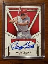 2025 Panini National Treasures Peerless Signatures Johnny Bench #14 card