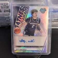 2025-26 Bowman University Best Greatness Awaits Autographs Nick Martinelli #GA-NM card