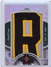 2024 Topps Sterling Jersey Letter Patch Cards Oneil Cruz #SJLP-OC card