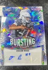 2025 Leaf Vivid Bursting With Talent Autographs Oscar Rios #TA-OR1 card