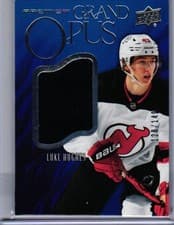 2024-25 Upper Deck Premier Grand Opus Jersey Luke Hughes #GO-LH card