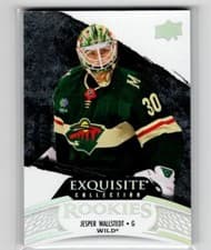 2024-25 Upper Deck Black Diamond Exquisite Collection - Rookies Jesper Wallstedt #R-JW card