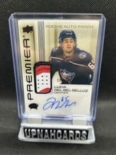 2024-25 Upper Deck Premier Acetate Auto Patch Rookies Luca Del Bel Belluz #AR-LD card