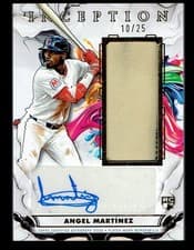 2025 Topps Inception Inception Autograph Game Relics Angel Martínez #IAGR-AM card