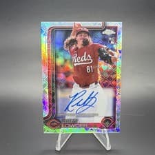 Rhett Lowder 2025 Topps Chrome Logofractor Edition Rookie Autographs card