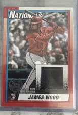 2025 Topps Update 1990 Topps Baseball Relics James Wood #90RU-JWO card