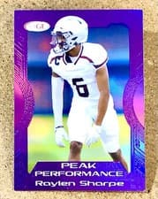 2026 SAGE Football Peak Performance Raylen Sharpe #PK-RS card