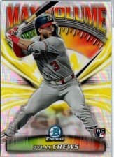 2025 Bowman Chrome Max Volume Dylan Crews #MV-9 card