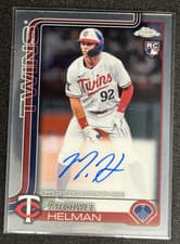 2025 Topps Chrome Update Rookie Debut Autographs Michael Helman #CRDA-MH card