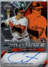 2025 Topps Chrome Black Super Futures Autographs Coby Mayo #FSA-CMA card