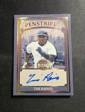 2025 Leaf Bronx Legacy Penstripes Tim Raines #P-TR1 card