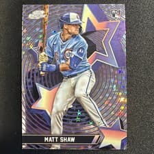 2025 Topps Cosmic Chrome StarFractor Matt Shaw #SF-95 card
