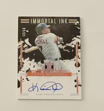 2025 Panini Impeccable Immortal Ink Kevin Mitchell #22 card