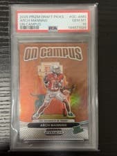 Arch Manning 2025 Panini Prizm Draft Picks On Campus card