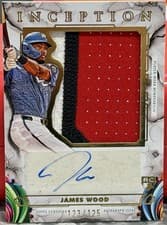 2025 Topps Inception Inception Autograph Jumbo Patch James Wood #IAJP-JW card