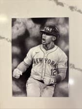 2025 Topps Update Keegan Hall Art Cards Francisco Lindor #KHAC-26 card