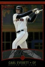 Carl Everett 2001 Bowman Chrome card