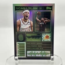 Devin Booker 2025 Topps Scan and Slam card