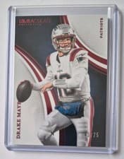 2025 Panini Immaculate Base Set Drake Maye #21 card
