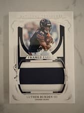 2025 Panini National Treasures Framed Fabric Luther Burden III #9 card