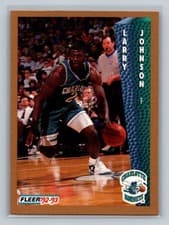 Larry Johnson 1992-93 Fleer Base Set card
