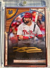 2025 Topps Museum Collection Museum Framed Autographs Kyle Schwarber #FMA-KS card