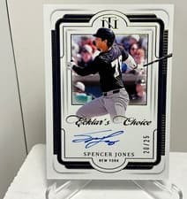 2025 Panini National Treasures Ecklar's Choice Signatures Spencer Jones #1 card