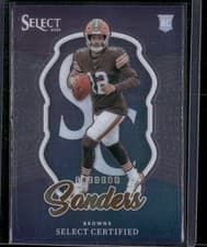 2025 Panini Select Select Certified Rookies Shedeur Sanders #12 card