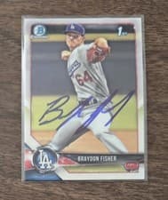 Braydon Fisher 2018 Bowman Draft card
