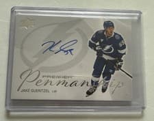 2024-25 Upper Deck Premier Premier Penmanship Jake Guentzel #PEN-JG card
