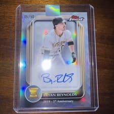 2025 Finest Rookie Cup Anniversary Autographs Bryan Reynolds #RCAA-BR card