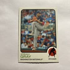 Josiah Gray 2022 Topps Heritage card