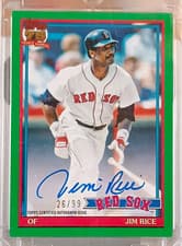 2026 Topps 1991 Topps Autographs Jim Rice #91A-JRI card