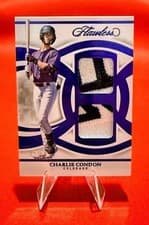 2025 Panini Flawless Dual Prospect Patches Charlie Condon #15 card