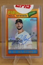 2026 Topps Heritage Chrome Autographs Paul Skenes #ROAC-PS card