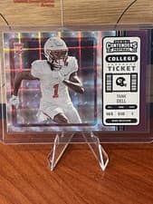 Tank Dell 2023 Panini Chronicles Draft Picks Contenders College Ticket card