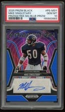 Mike Singletary 2025 Panini Prizm Black Prizmatrix Signatures card