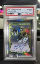 2025 Topps Chrome Ultra Violet All-Stars Autographs Paul Skenes #UVA-PS card