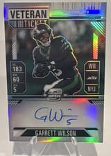 Garrett Wilson 2024 Panini Contenders Optic Veteran Ticket Autographs card