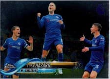 Eden Hazard 2018 Topps Chrome Premier League card
