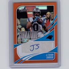 2025 Panini Absolute Signature Standouts Ja'Tavion Sanders #SS-JSS card