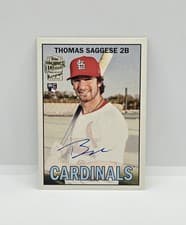 2025 Topps Archives Fan Favorite Autographs 1967 Thomas Saggese #67FFA-TS card