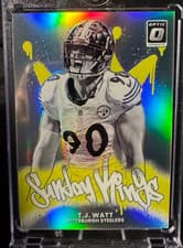 2025 Donruss Optic Sunday Kings T.J. Watt #9 card